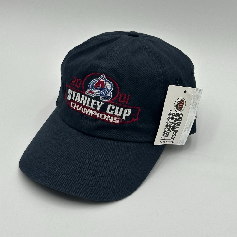 Vintage 2001 Colorado Avalanche Stanley Cup Champions New Era NWT Hat Cap NHL